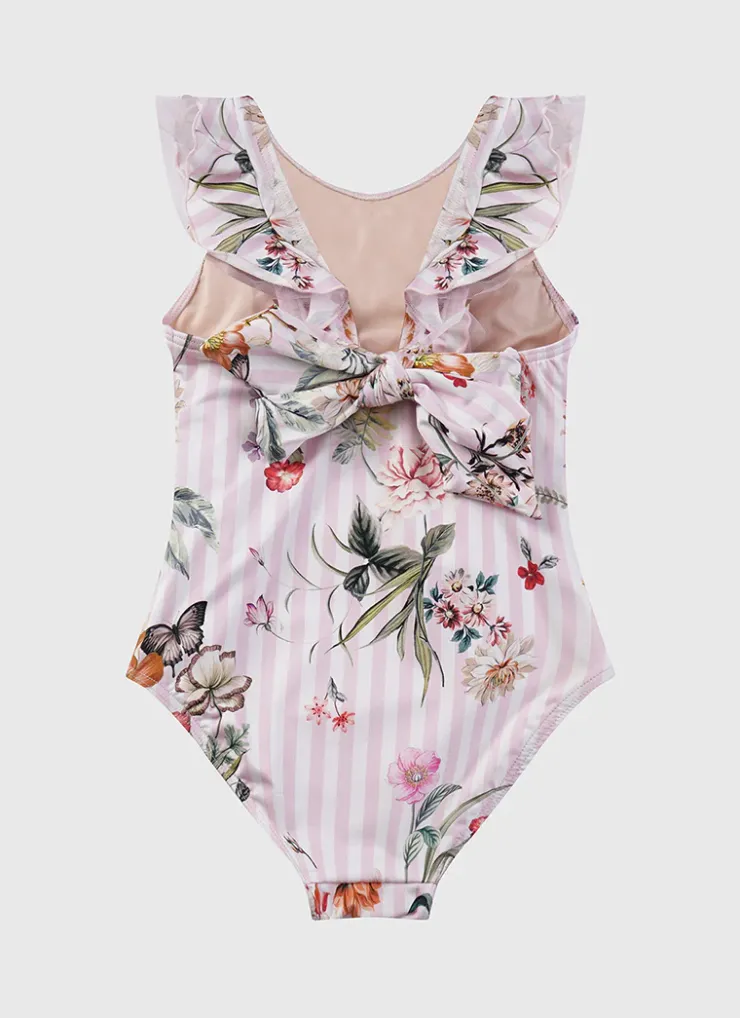 One Pieces^Aqua Blu Frill One Piece Flutter