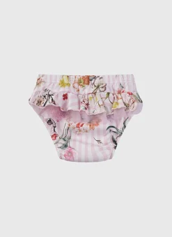 Bottoms^Aqua Blu Swim Nappy Flutter
