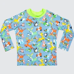 Shop Infants (00-2)^Aqua Blu Long Sleeve Rash Vest Forest Adventures