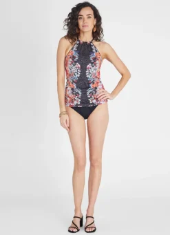 Singlet Tankini|Tops^Aqua Blu Lawley Tankini Gardenia