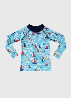 Rashies^Aqua Blu Helm Long Sleeve Rash Vest