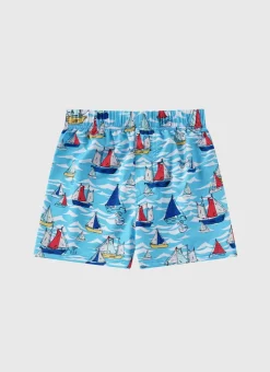 Shop Infants (00-2)|Boardshorts^Aqua Blu Lycra Boardshorts Helm