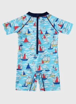 Shop Infants (00-2)|Sunsuits^Aqua Blu Sunsuit Helm