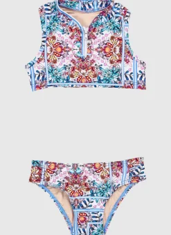 Shop Juniors (3-7)^Aqua Blu High Neck Bikini Set Hideaway