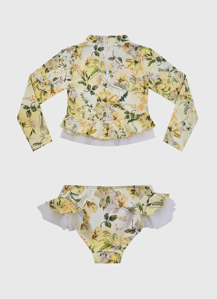 Rashies|Sets^Aqua Blu Long Sleeve Rash Vest Set Holly