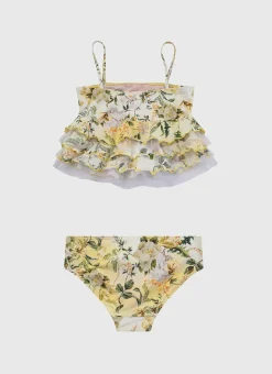 Sets^Aqua Blu Tiered Frill Bikini Set Holly