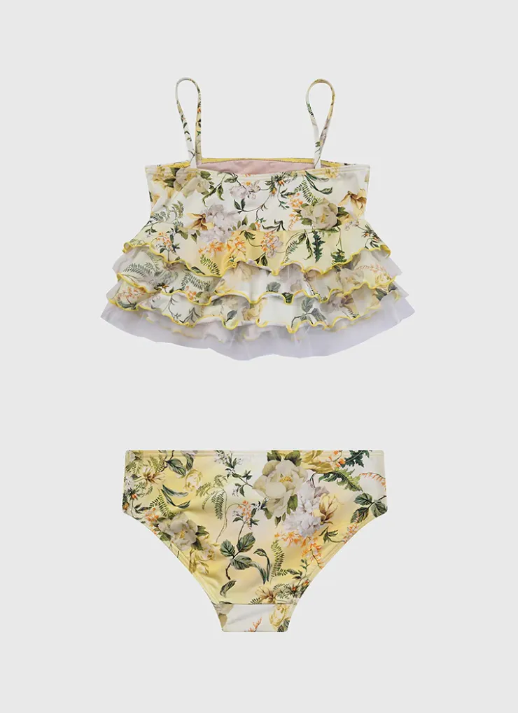 Sets^Aqua Blu Tiered Frill Bikini Set Holly