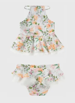Shop Infants (00-2)|Sets^Aqua Blu Tankini Set Honeysuckle