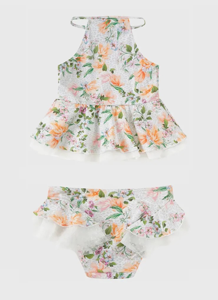 Shop Infants (00-2)|Sets^Aqua Blu Tankini Set Honeysuckle