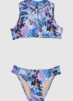 Shop Teens (8-16)^Aqua Blu Iris High Neck Bikini Set (SAMPLE) 12