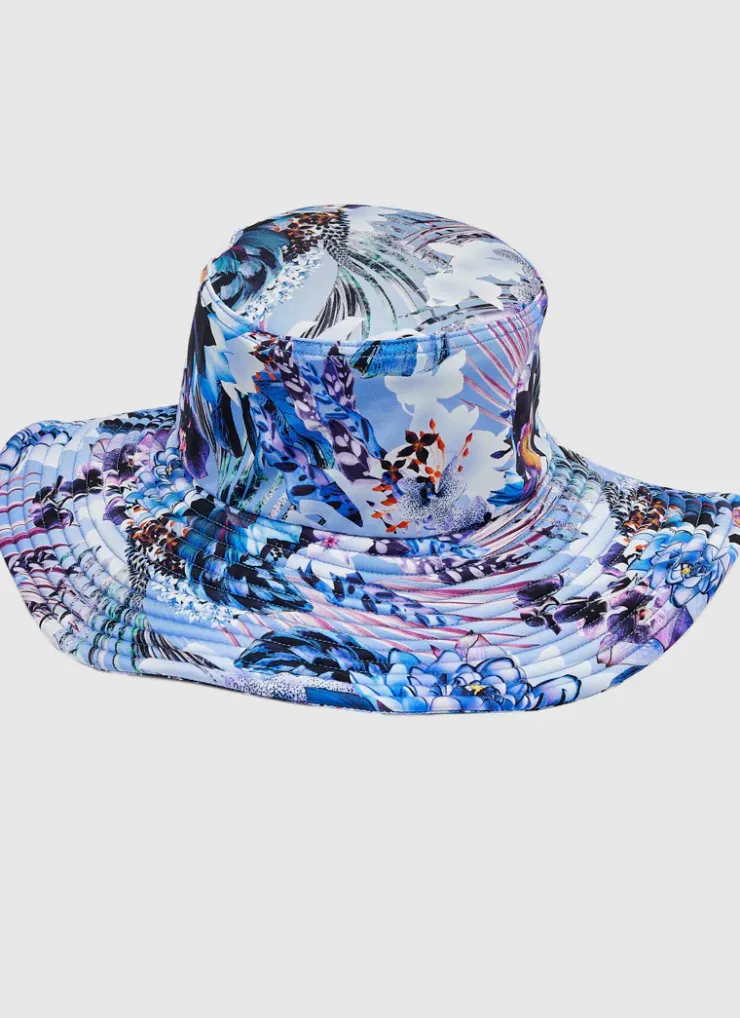 Shop Infants (00-2)^Aqua Blu Lycra Hat Iris