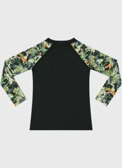 Shop Juniors (3-7)|Rashies^Aqua Blu Long Sleeve Rash Vest Labyrinth