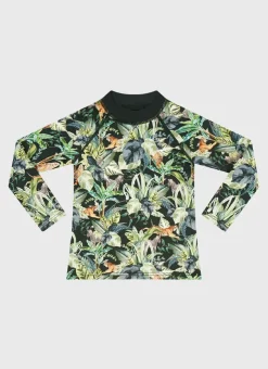 Rashies^Aqua Blu Labyrinth Long Sleeve Rash Vest