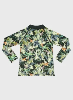 Rashies^Aqua Blu Labyrinth Long Sleeve Rash Vest