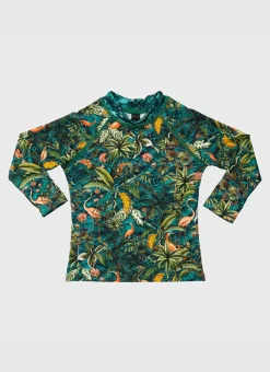 Shop Infants (00-2)|Rashies^Aqua Blu Long Sleeve Rash Vest Ladybird