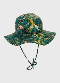 Shop Infants (00-2)|Hats^Aqua Blu Lycra Bucket Hat Ladybird