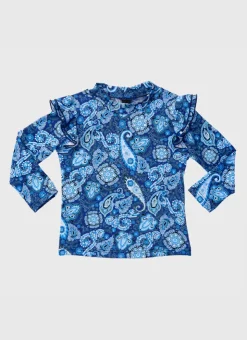 Shop Infants (00-2)|Rashies^Aqua Blu Long Sleeve Rash Vest Laurel
