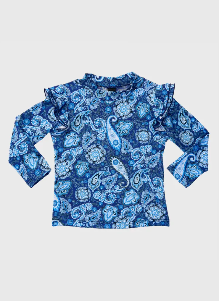 Shop Infants (00-2)|Rashies^Aqua Blu Long Sleeve Rash Vest Laurel