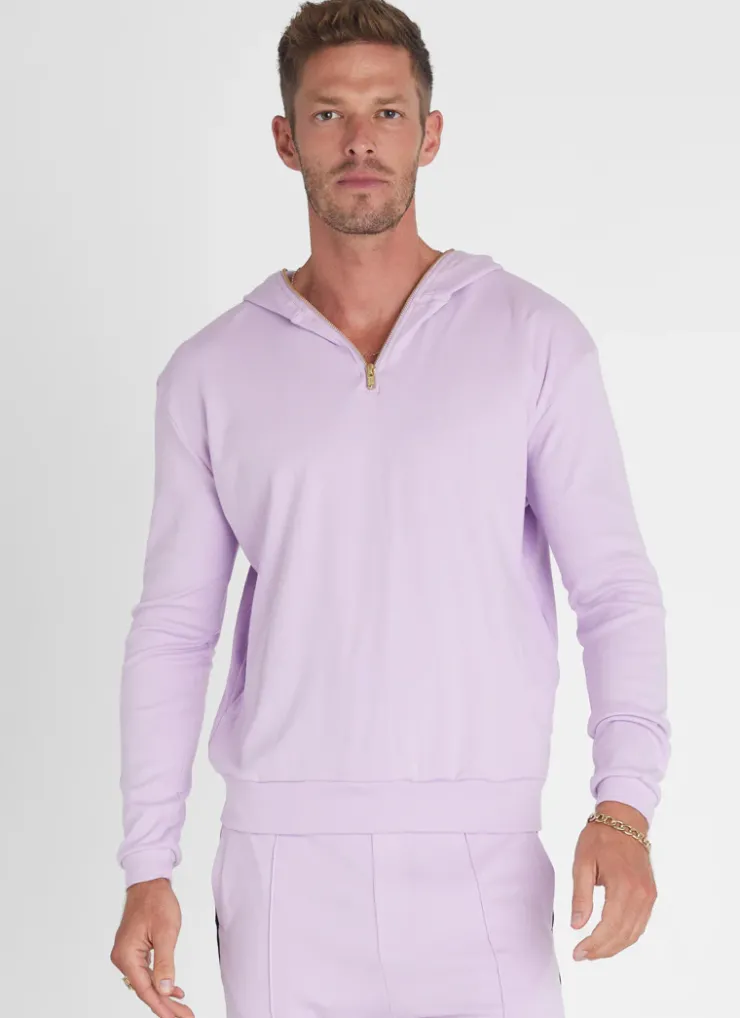 Outerwear|Tops^Aqua Blu Lavender Hoodie