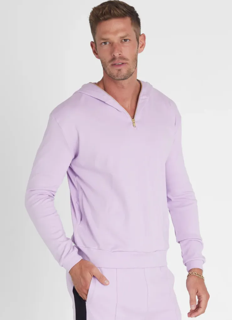 Outerwear|Tops^Aqua Blu Lavender Hoodie