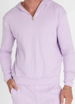 Outerwear|Tops^Aqua Blu Lavender Hoodie