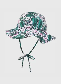 Shop Infants (00-2)|Hats^Aqua Blu Lily Lycra Hat Indianic