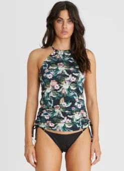 Singlet Tankini|Tops^Aqua Blu Lawley Tankini Lisanthus