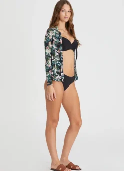 Rash Guards|Tops^Aqua Blu Lyla Rash Guard Lisanthus