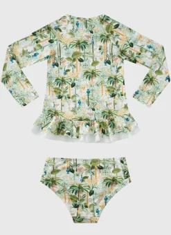 Shop Juniors (3-7)|Rashies^Aqua Blu Long Sleeve Rash Vest Set Madagascar