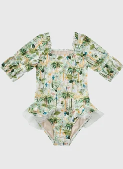 Shop Juniors (3-7)|One Pieces^Aqua Blu Short Sleeve Puff One Piece Madagascar