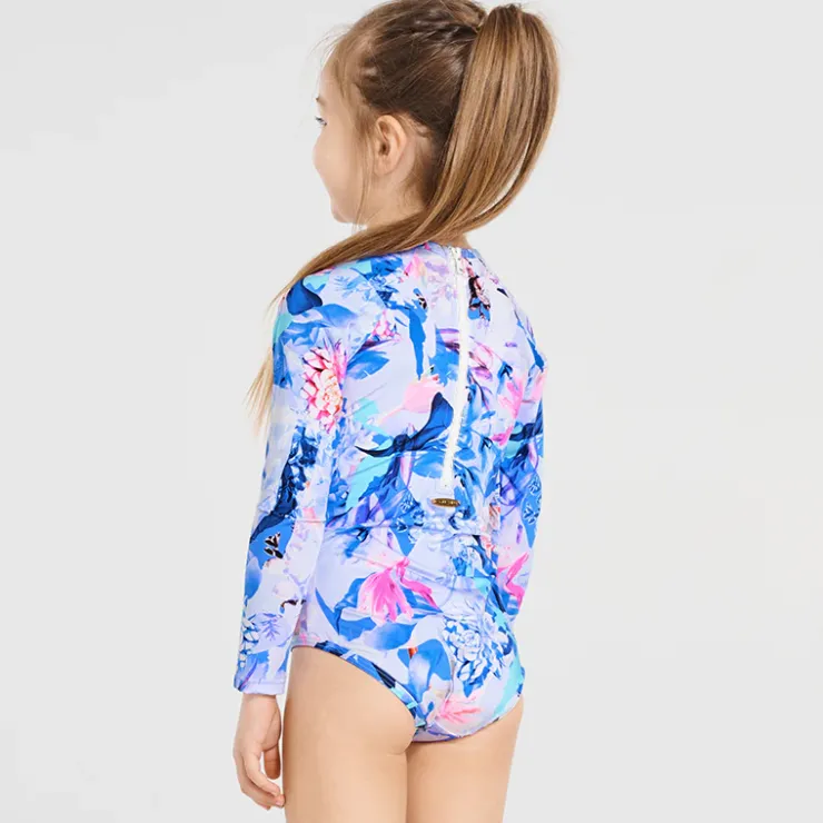 Shop Juniors (3-7)^Aqua Blu Long Sleeve One Piece (SAMPLE) Magnolia