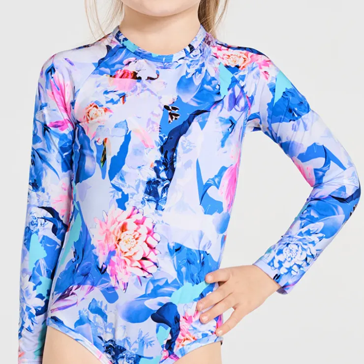 Shop Juniors (3-7)^Aqua Blu Long Sleeve One Piece (SAMPLE) Magnolia