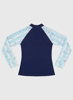 Rashies^Aqua Blu Long Sleeve Rash Vest Mariner