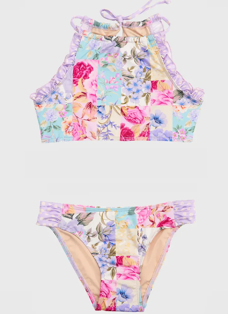 Shop Teens (8-16)|Sets^Aqua Blu Halter Neck Bikini Set Meadow