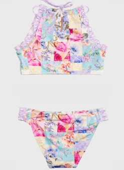 Shop Teens (8-16)|Sets^Aqua Blu Halter Neck Bikini Set Meadow