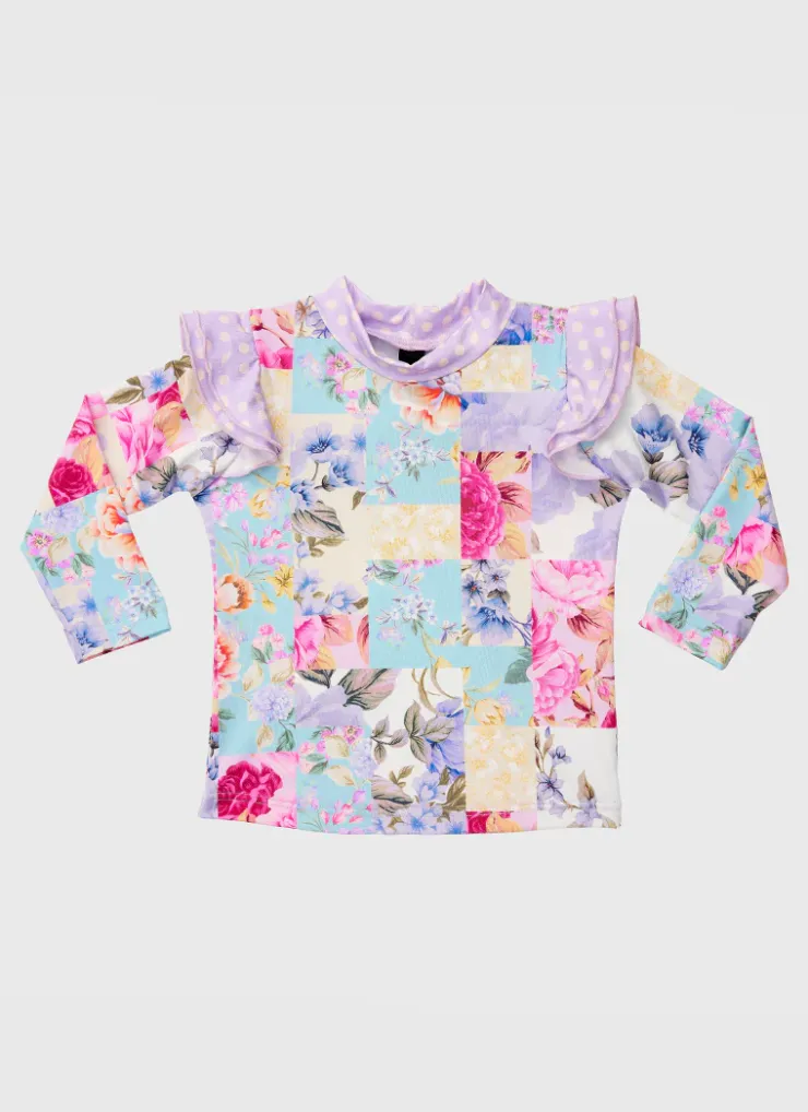 Shop Infants (00-2)|Rashies^Aqua Blu Long Sleeve Rash Vest Meadow