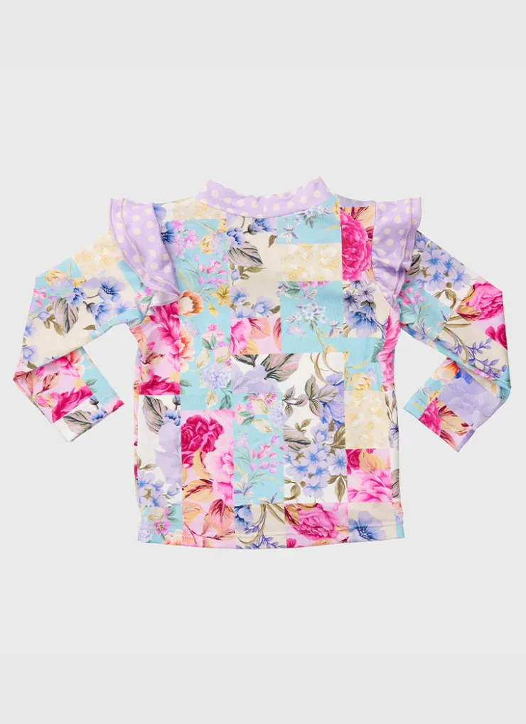 Shop Infants (00-2)|Rashies^Aqua Blu Long Sleeve Rash Vest Meadow