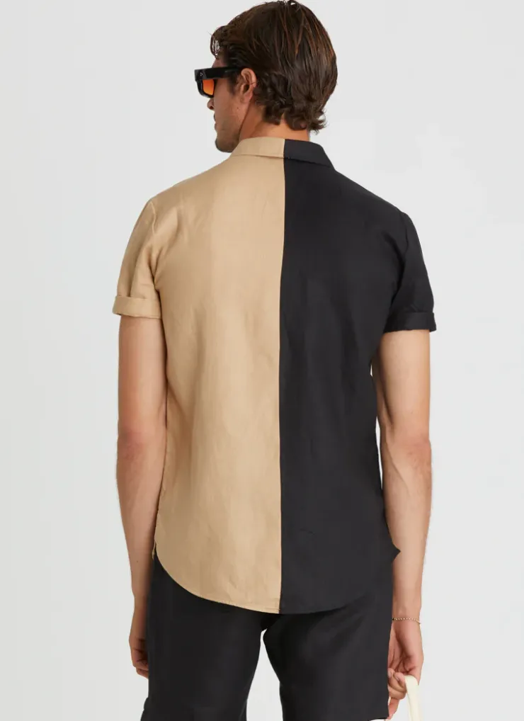 Tops|Tops^Aqua Blu Liam Shirt Nero