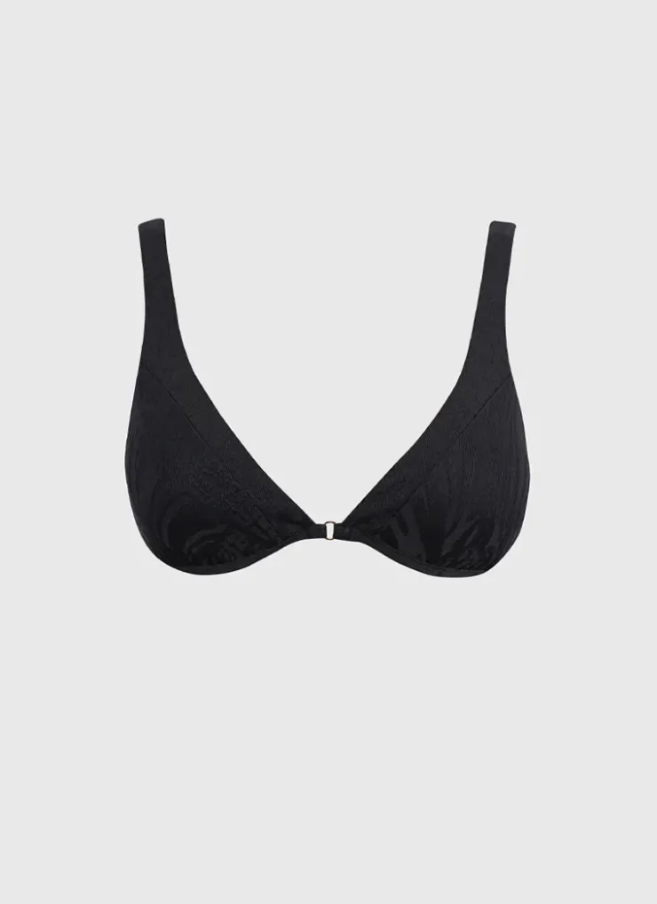 Tops^Aqua Blu Linda Bikini Top Nero