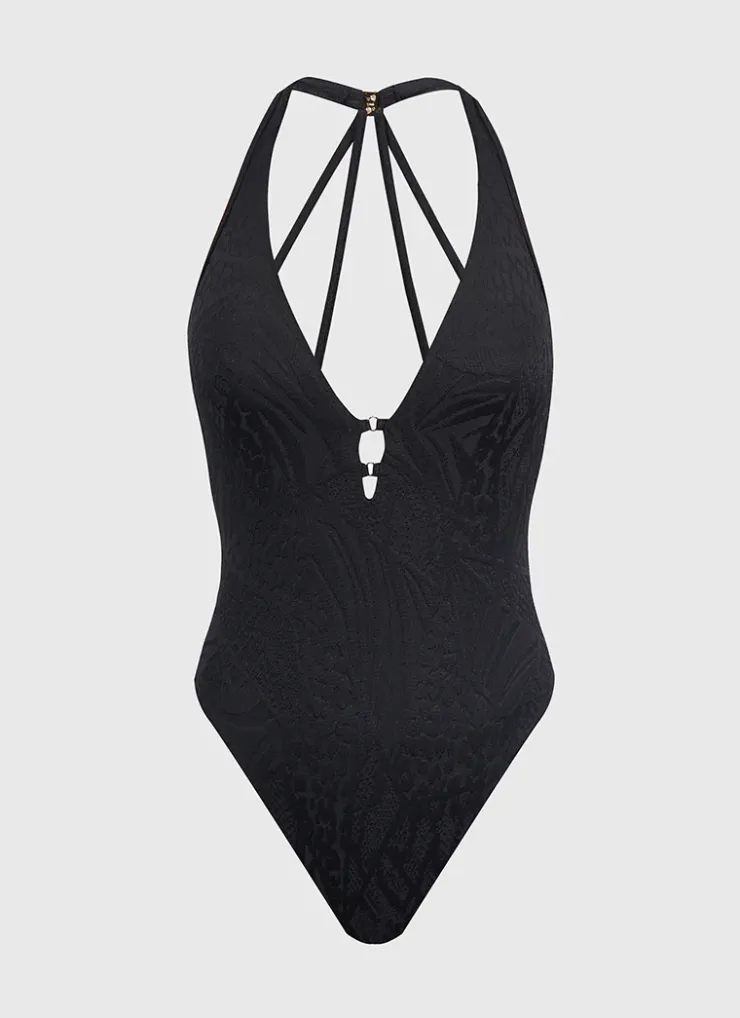 One Pieces^Aqua Blu Sienna One Piece Nero