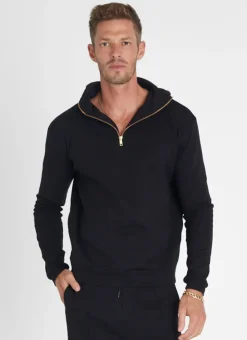Tops|Tops^Aqua Blu Noir Hoodie