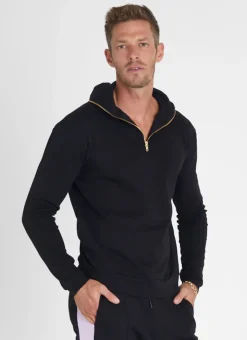 Tops|Tops^Aqua Blu Noir Hoodie