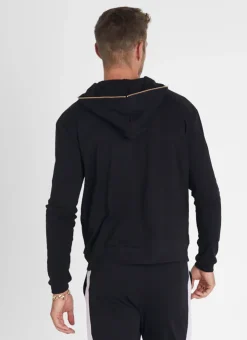 Tops|Tops^Aqua Blu Noir Hoodie