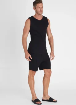 Bottoms|Bottoms^Aqua Blu Noir Shorts