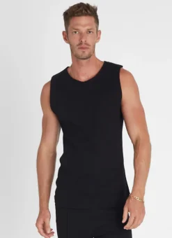 Tops|Tops^Aqua Blu Noir Tank