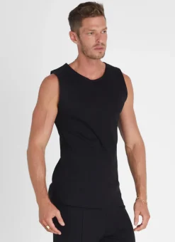 Tops|Tops^Aqua Blu Noir Tank