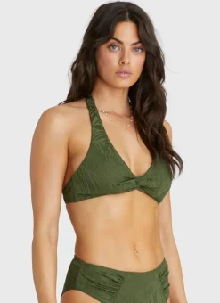 Tops^Aqua Blu Elleni Bikini Top Olive