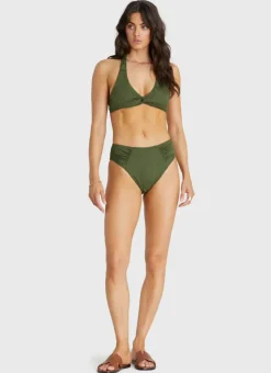 Bottoms^Aqua Blu Penelope High Waist Pant Olive