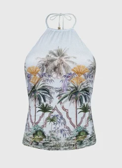 Singlet Tankini|Tops^Aqua Blu Lawley Tankini Palmilla