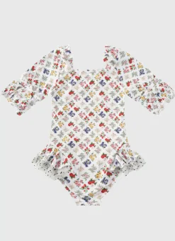 Shop Juniors (3-7)|One Pieces^Aqua Blu Short Sleeve Puff One Piece Petit Four